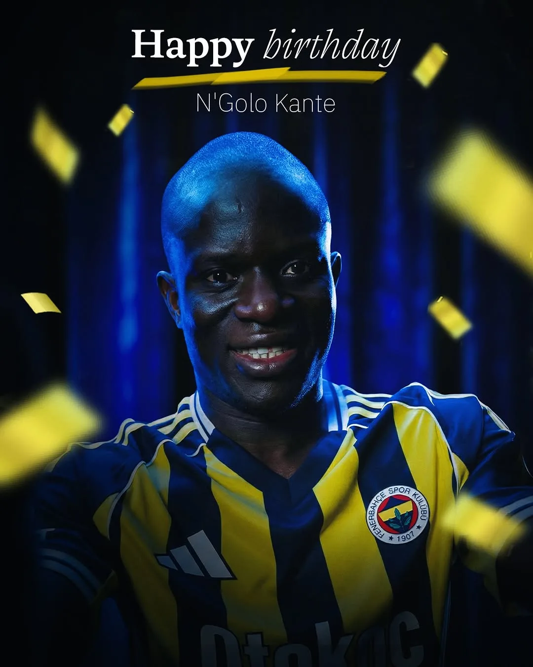 Fenerbahçe Spor Kulübü, N'Golo Kante'nin Doğum Gününü Kutladı
