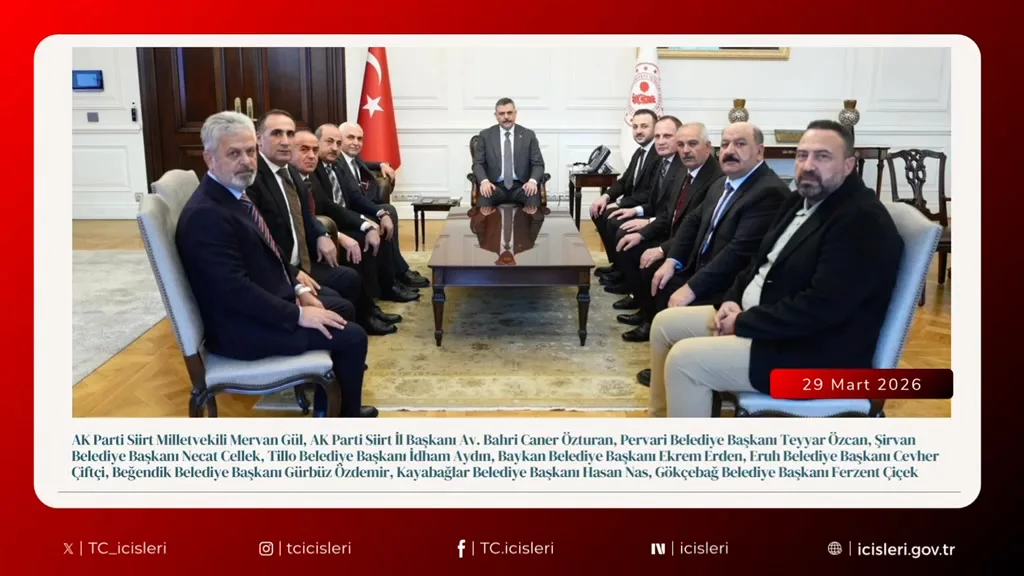 İçişleri Bakanı Mustafa Çiftçi'nin Kabul ve Görüşmeleri