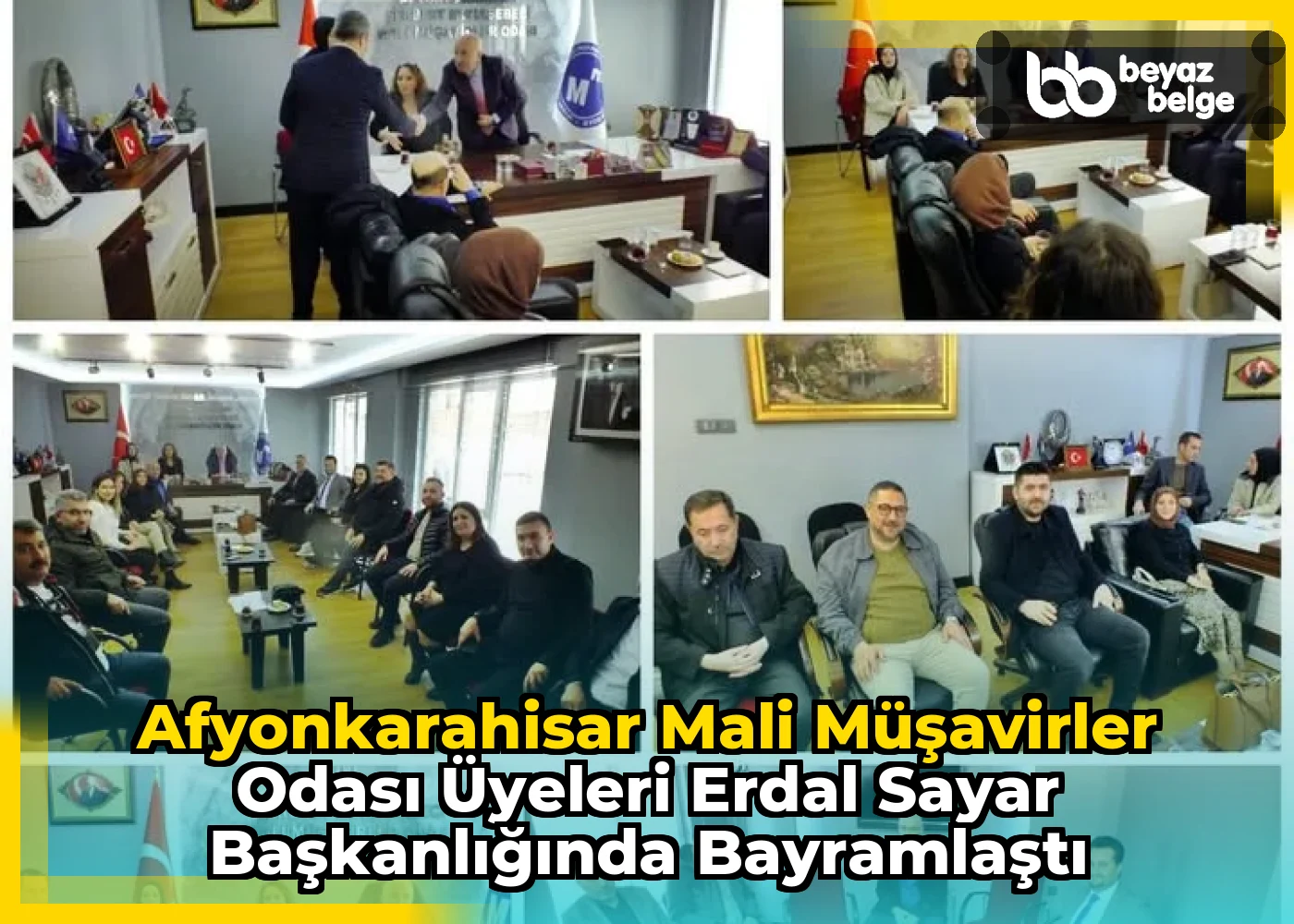 Afyonkarahisar Mali Müşavirler Odası Üyeleri Erdal Sayar Başkanlığında Bayramlaştı
