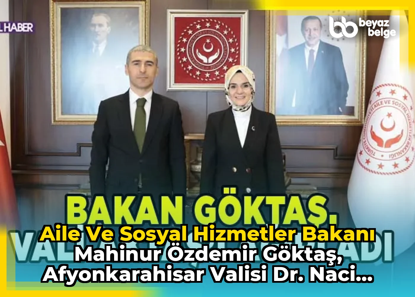 Aile ve Sosyal Hizmetler Bakanı Mahinur Özdemir Göktaş, Afyonkarahisar Valisi Dr. Naci Aktaş’ı Makamında Ağırladı