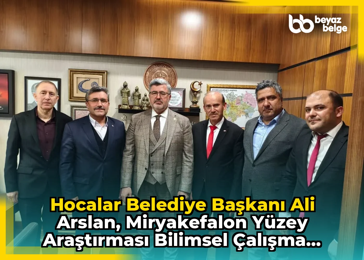 Hocalar Belediye Başkanı Ali Arslan, Miryakefalon Yüzey Araştırması Bilimsel Çalışma Başkanı Prof. Dr. Selim Kaya ve İGM Üyesi İsmail Özkuleli Gazi Meclisinde Misafir Oldu