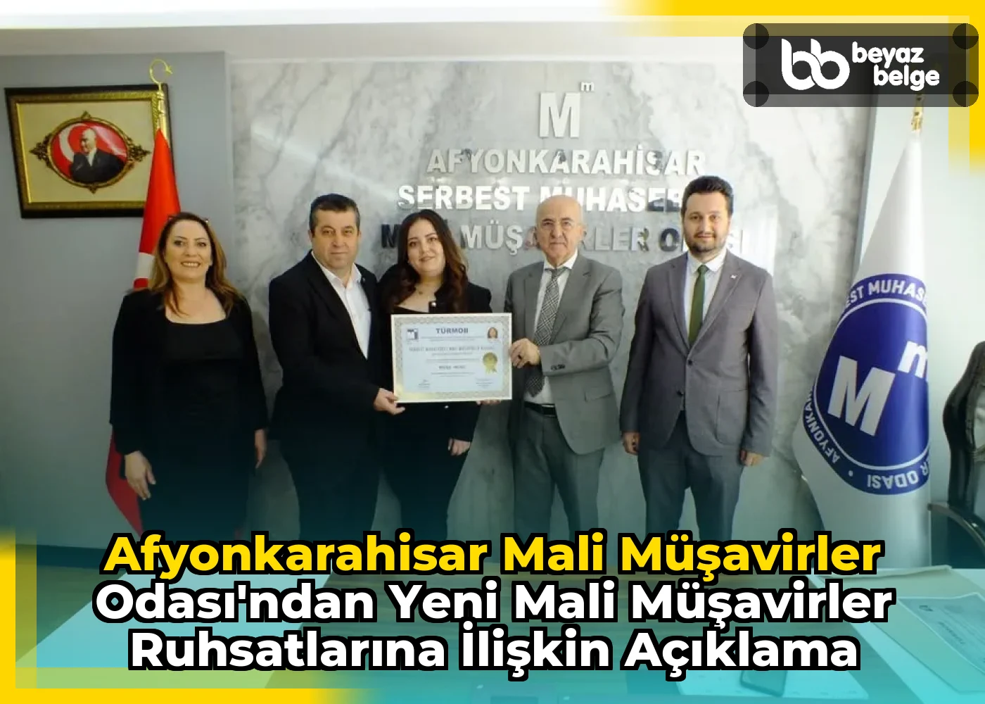 Afyonkarahisar Mali Müşavirler Odası'ndan Yeni Mali Müşavirler Ruhsatlarına İlişkin Açıklama