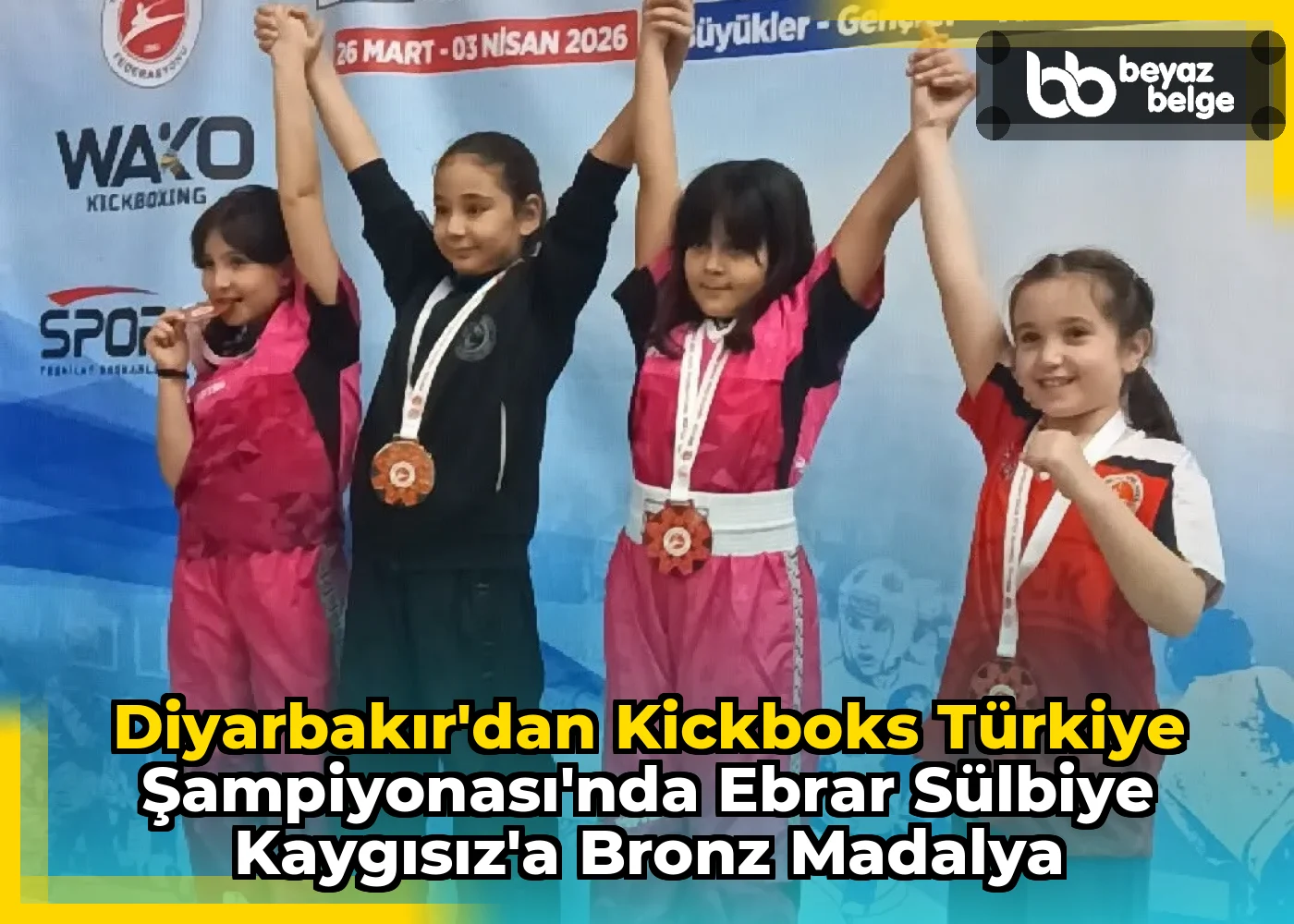 Diyarbakır'dan Kickboks Türkiye Şampiyonası'nda Ebrar Sülbiye Kaygısız'a Bronz Madalya