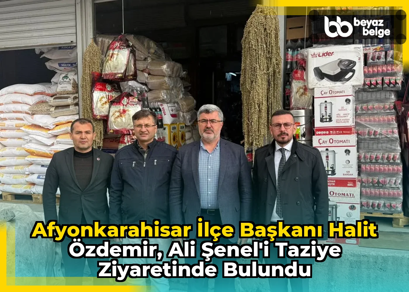 Afyonkarahisar İlçe Başkanı Halit Özdemir, Ali Şenel'i Taziye Ziyaretinde Bulundu
