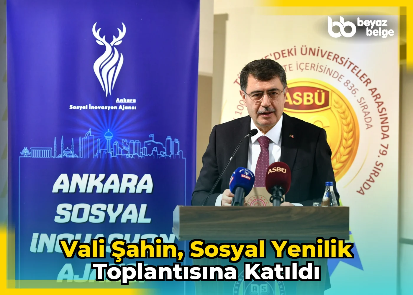 Vali Şahin, Sosyal Yenilik Toplantısına Katıldı