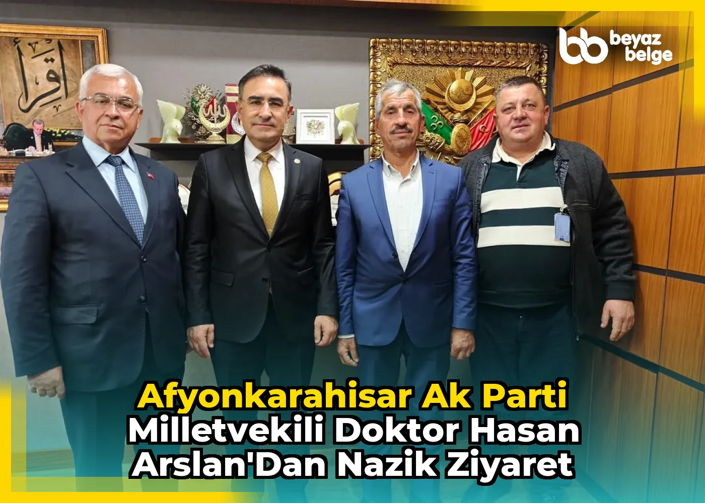 Afyonkarahisar AK Parti Milletvekili Doktor Hasan Arslan'dan Nazik Ziyaret