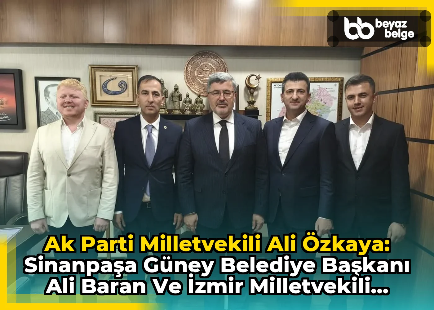 Ak Parti Milletvekili Ali Özkaya: Sinanpaşa Güney Belediye Başkanı Ali Baran ve İzmir Milletvekili Mehmet Ali Çelebi Gazi Meclisinde Misafir Edildi