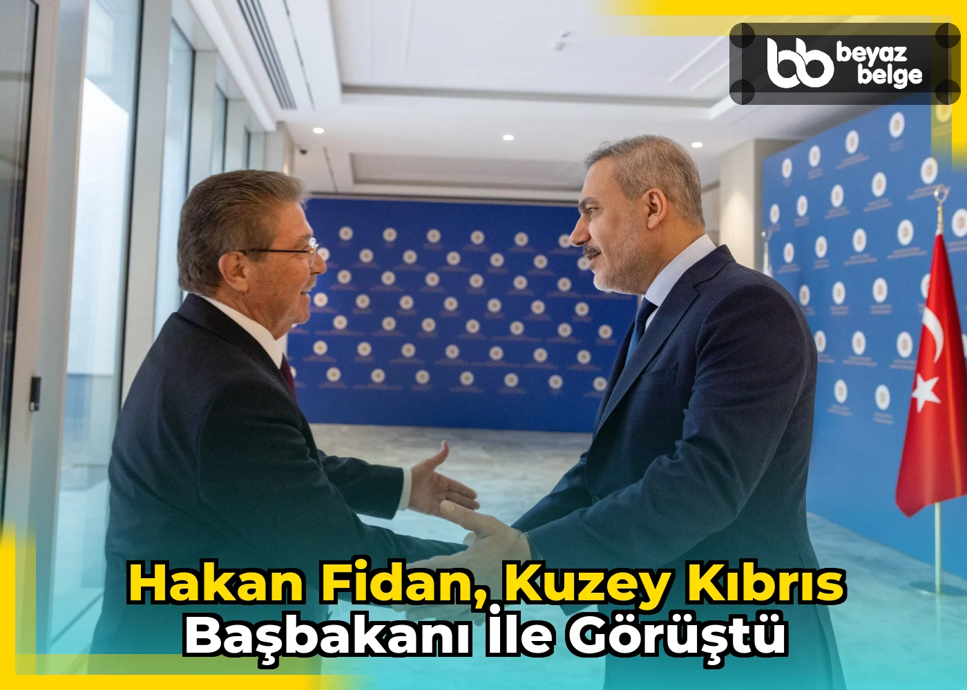 Hakan Fidan, Kuzey Kıbrıs Başbakanı ile Görüştü