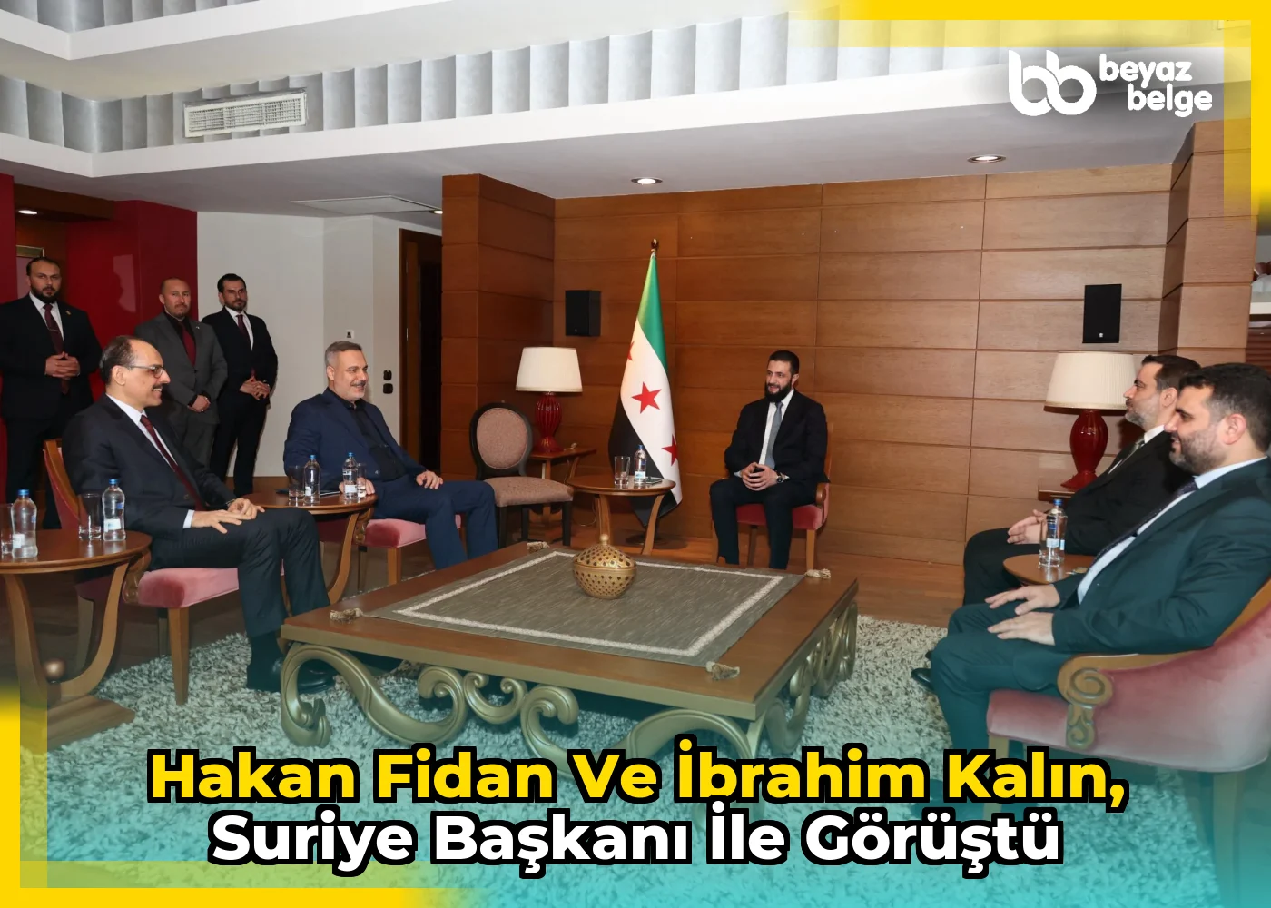 Hakan Fidan ve İbrahim Kalın, Suriye Başkanı ile görüştü