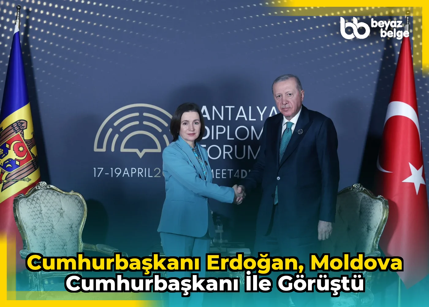 Cumhurbaşkanı Erdoğan, Moldova Cumhurbaşkanı ile görüştü
