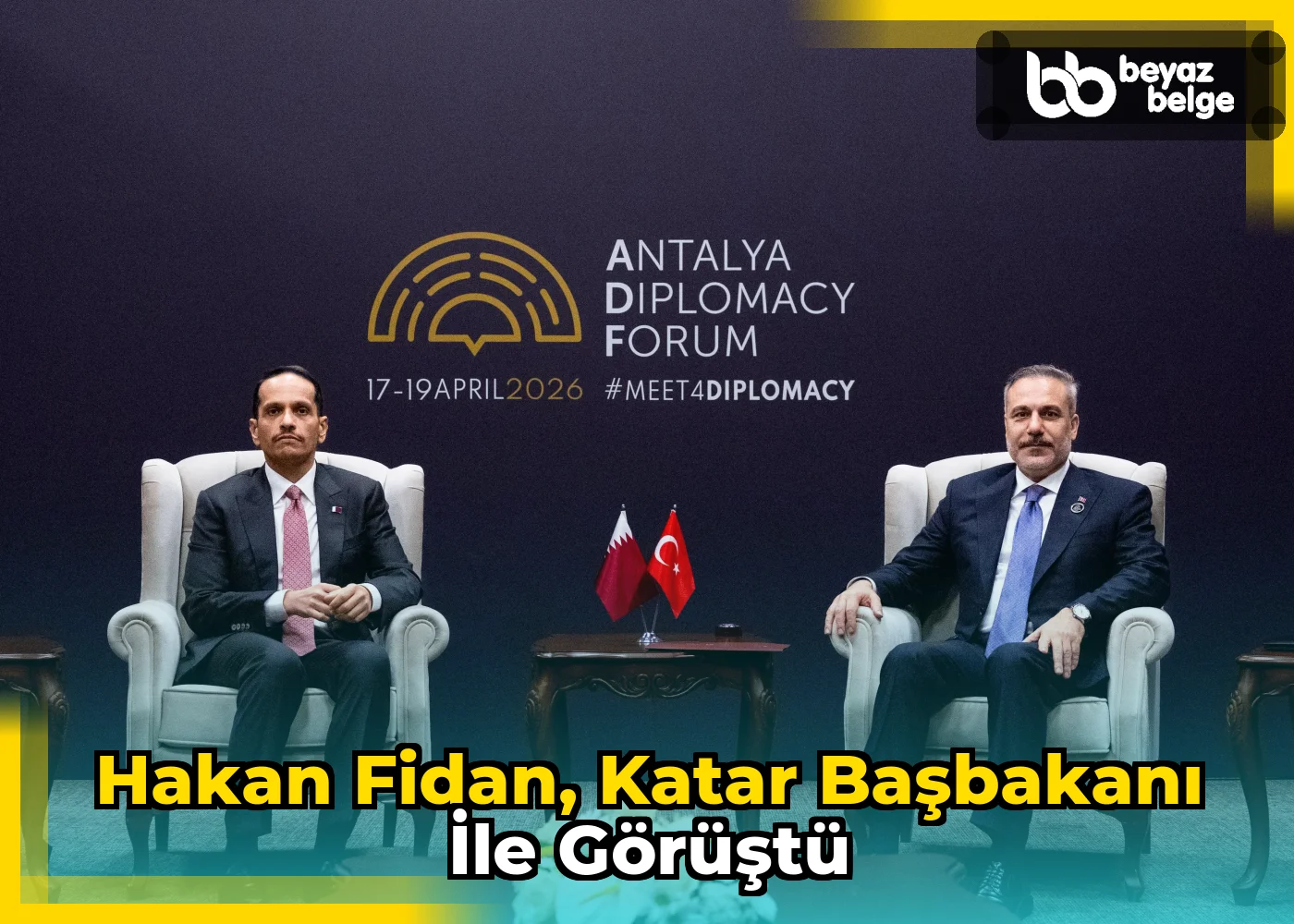Hakan Fidan, Katar Başbakanı ile görüştü
