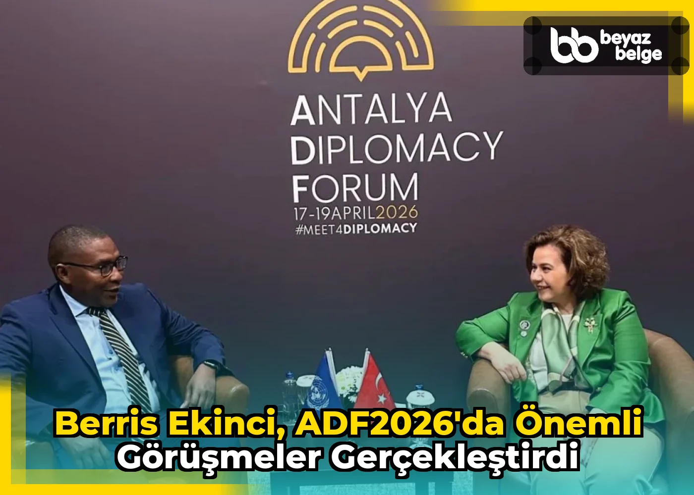 Berris Ekinci, ADF2026'da önemli görüşmeler gerçekleştirdi