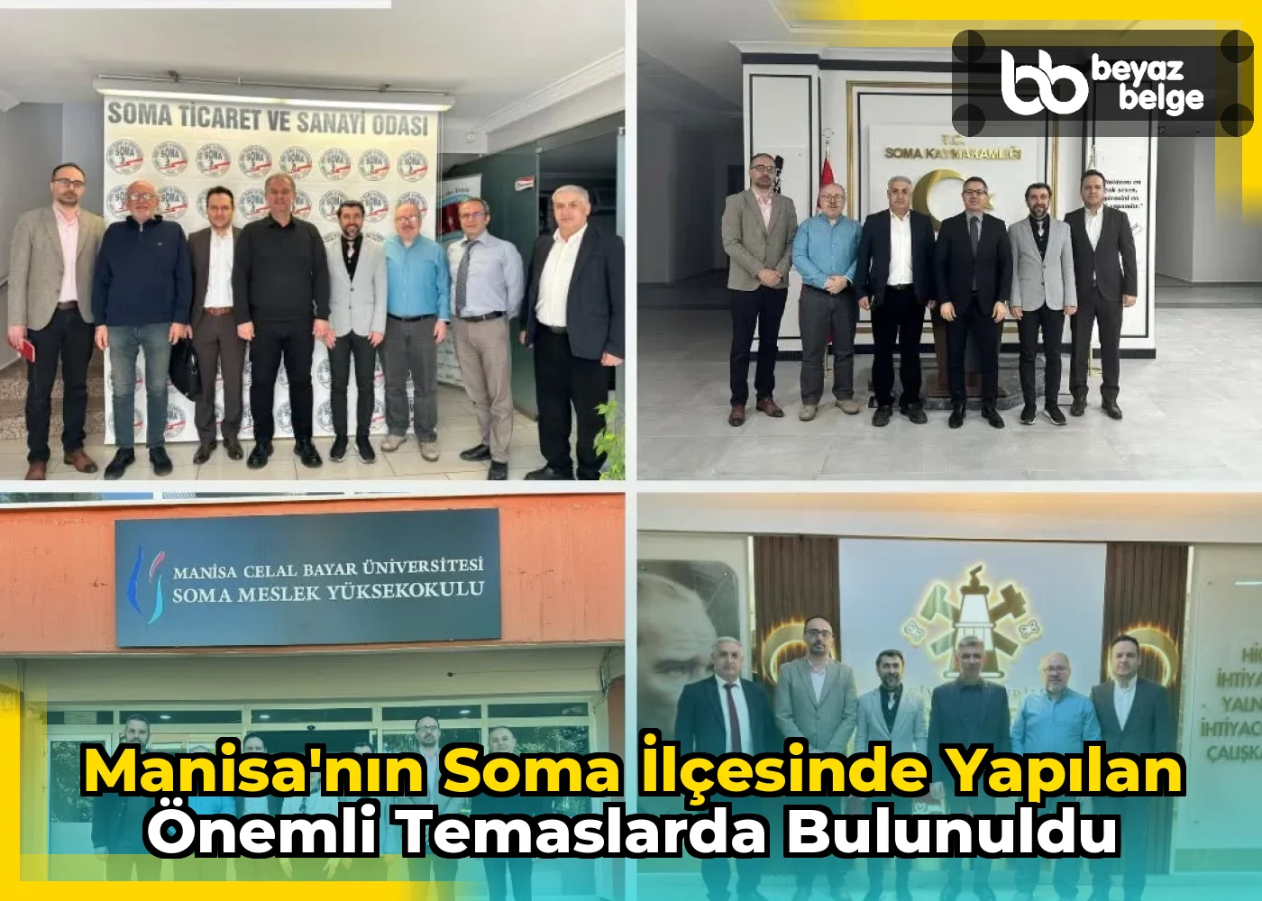 Manisa'nın Soma İlçesinde Yapılan Önemli Temaslarda Bulunuldu
