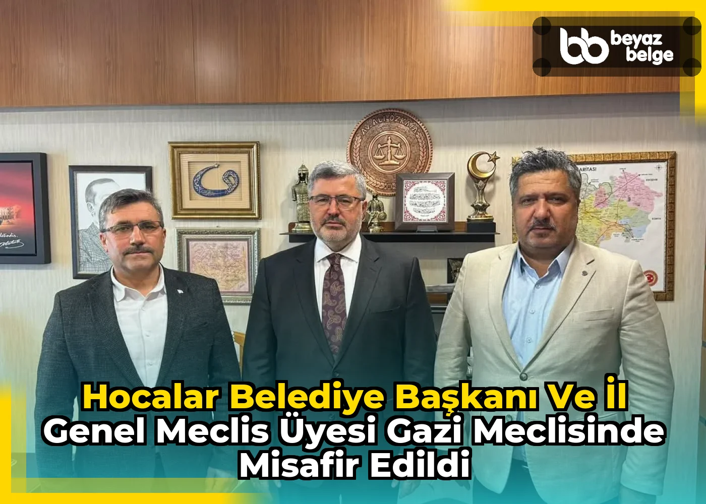 Hocalar Belediye Başkanı ve İl Genel Meclis Üyesi Gazi Meclisinde Misafir Edildi