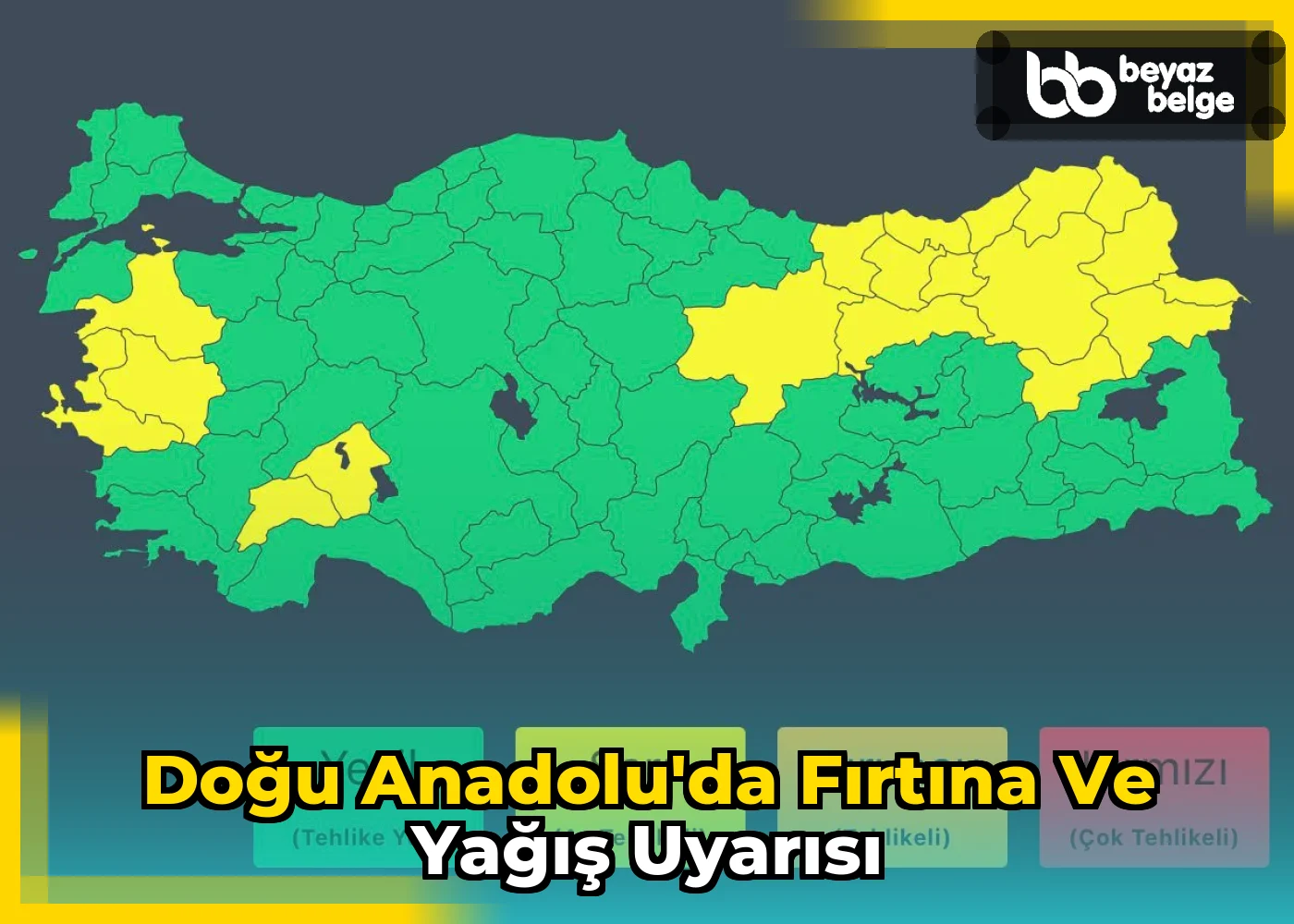 Doğu Anadolu'da fırtına ve yağış uyarısı