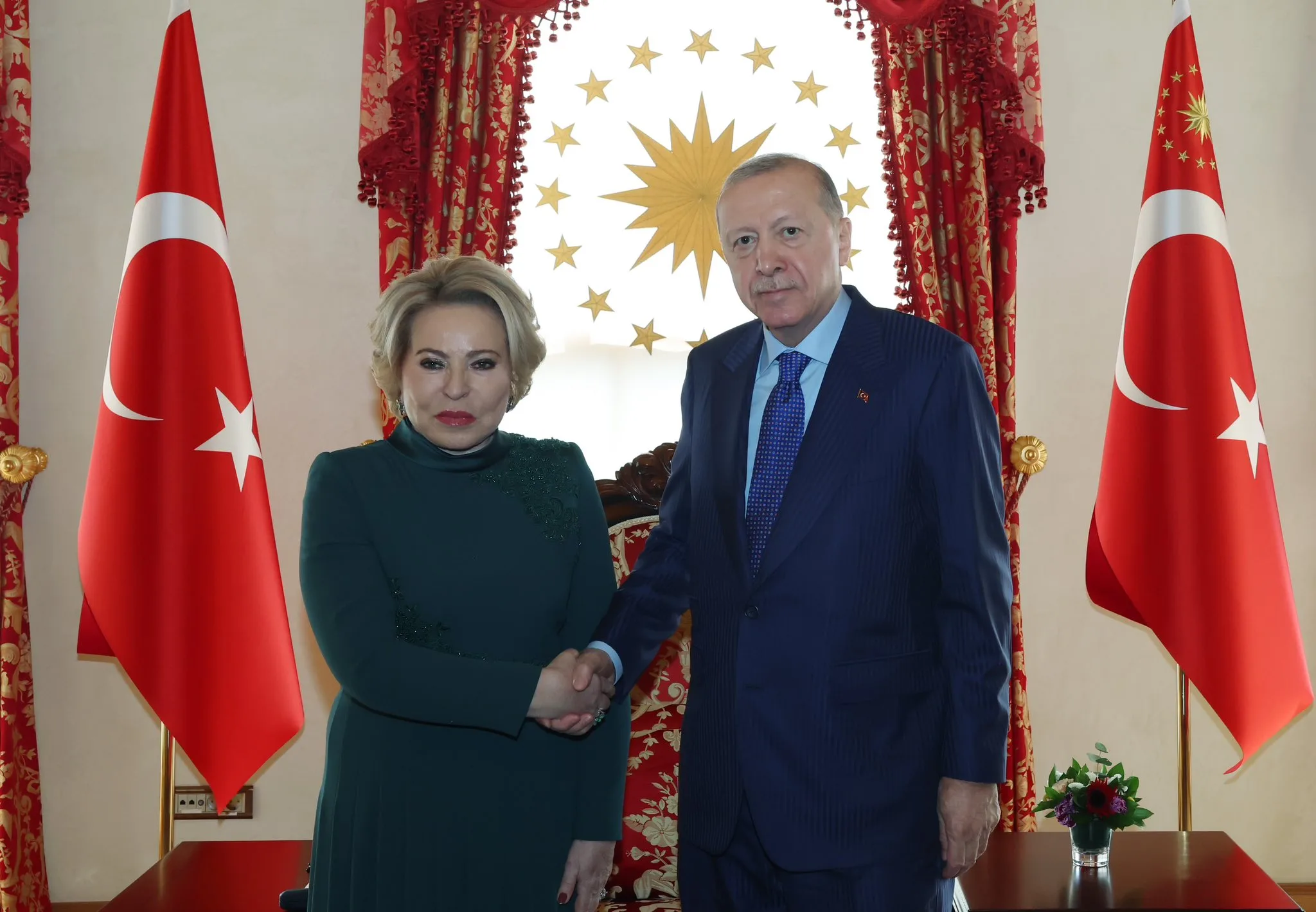 Cumhurbaşkanı Erdoğan, Matviyenko'yu kabul etti mi?