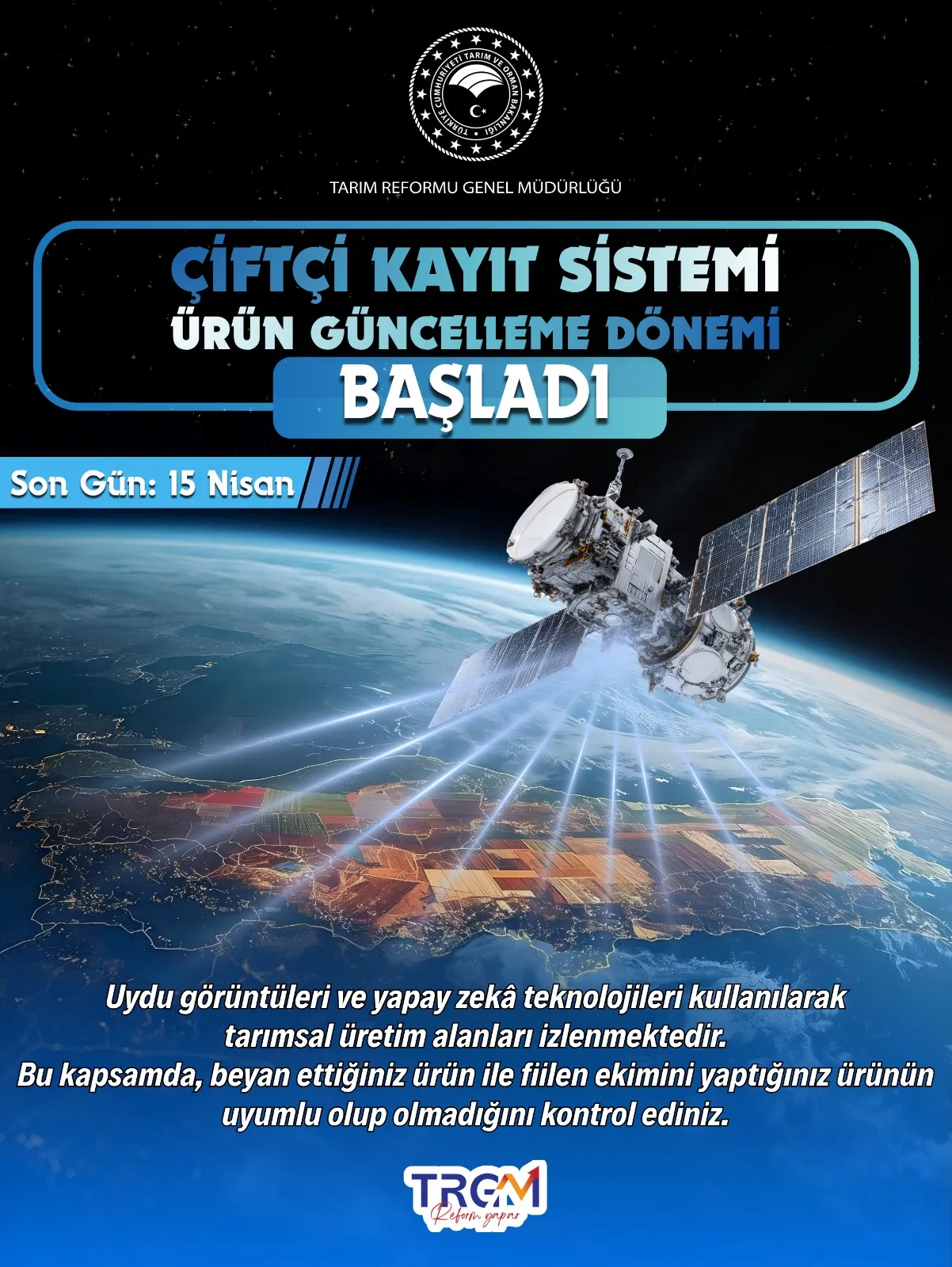 Çiftçi Kayıt Sistemi Güncellemesi