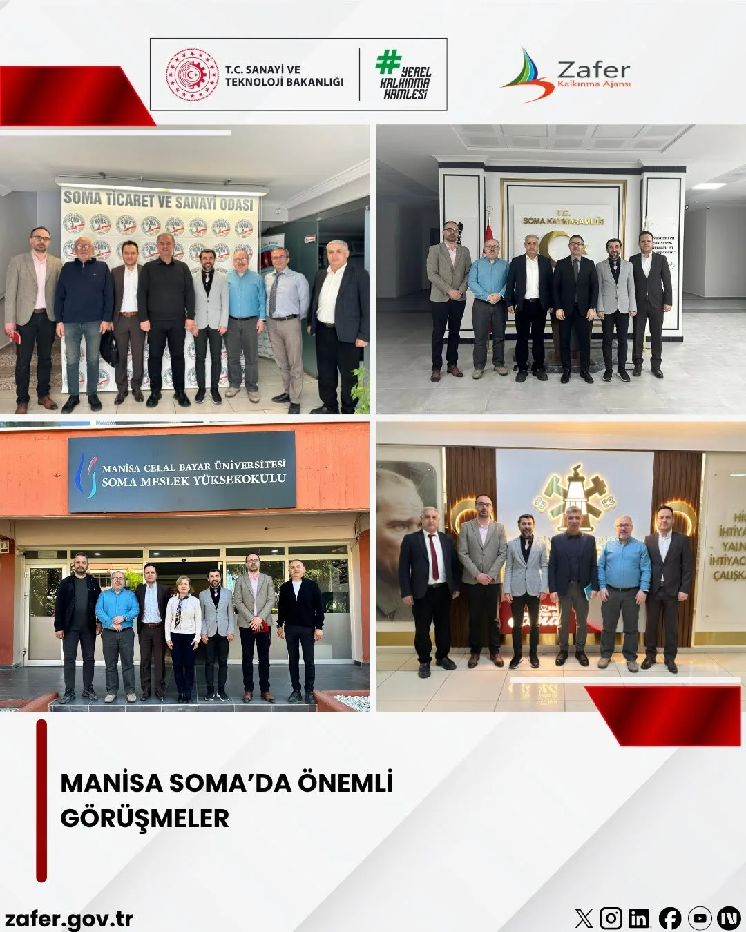 Manisa'nın Soma İlçesinde Yapılan Önemli Temaslarda Bulunuldu