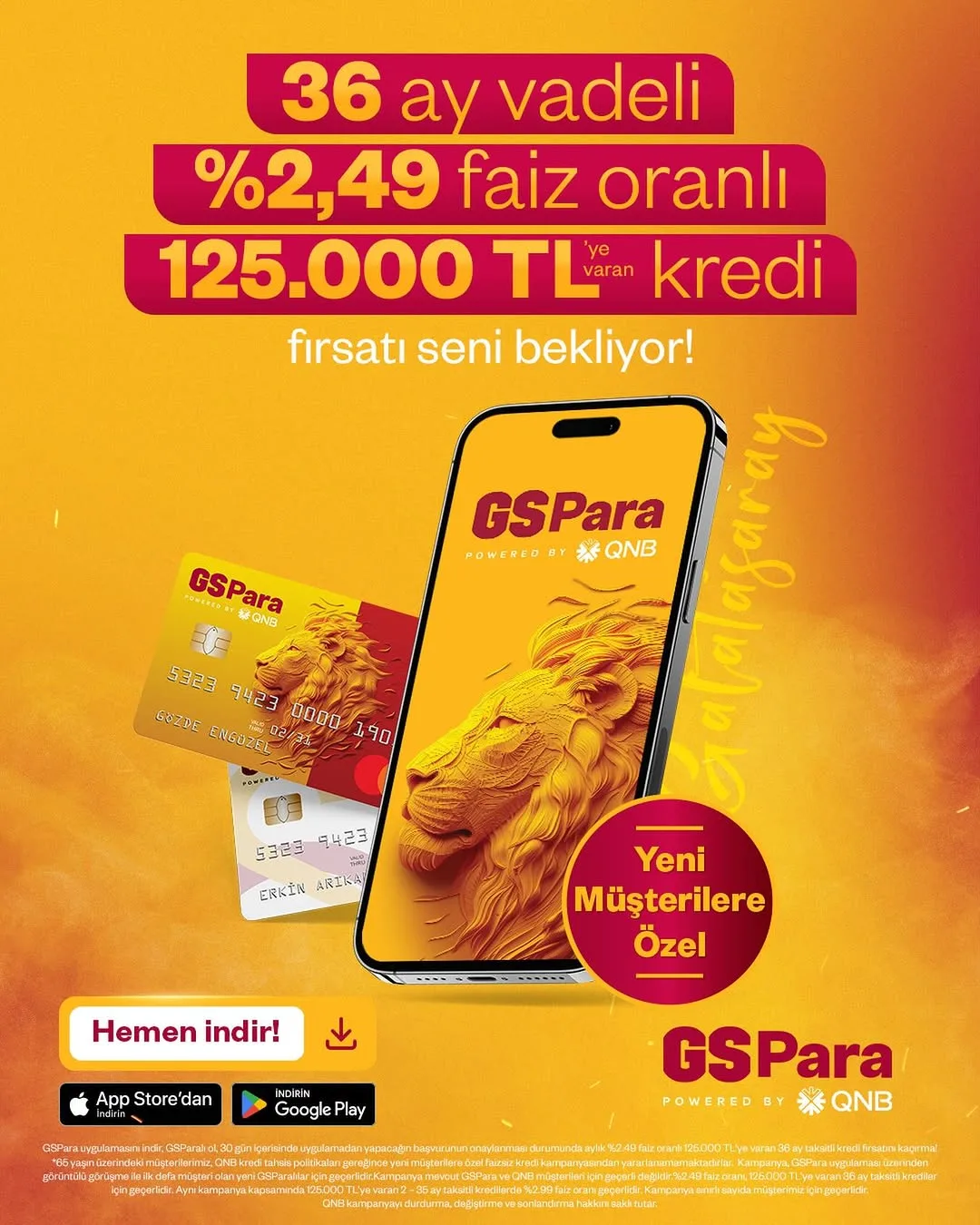 Galatasaray GSPara'da Yeni Kredi Fırsatı Sunuyor