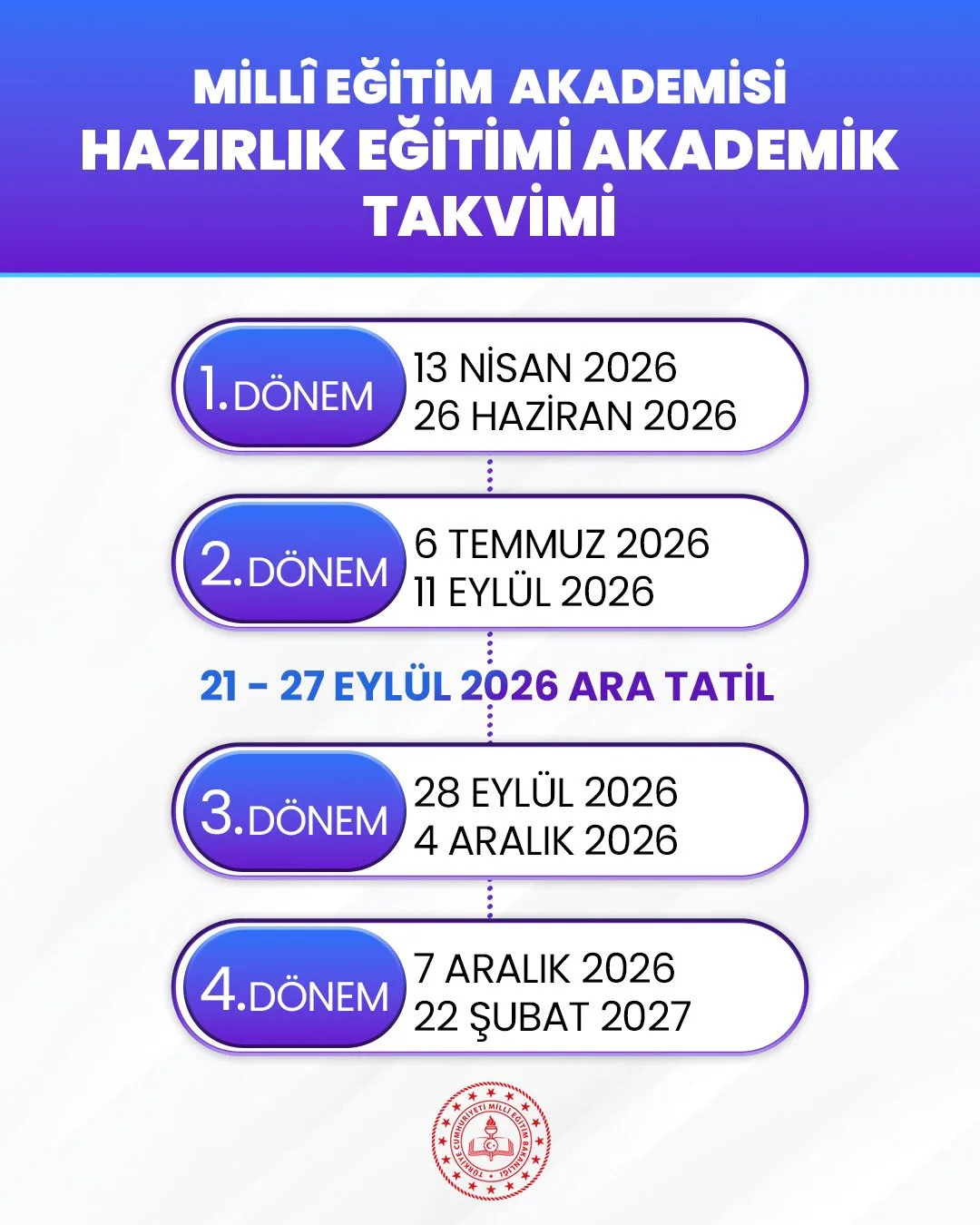 Milli Eğitim Akademisi'nin Eğitim Takvimi Açıklandı