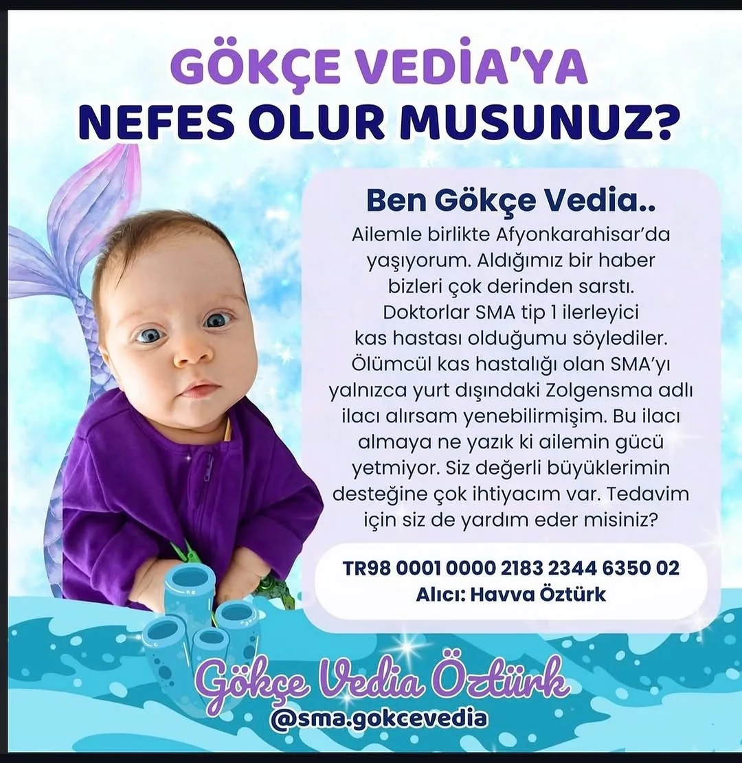 Afyonkarahisar'da SMA Tip 1 Teşhisi Konulan Bebek İçin Yardım Kampanyası