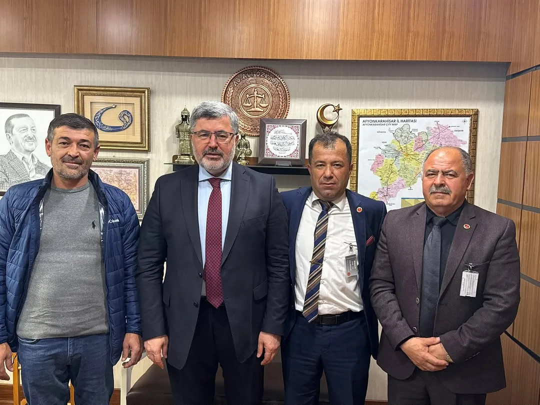 Afyonkarahisar AK Parti Milletvekili Ali Özkaya, Emirdağ'daki Köy Muhtarlarını Ziyaret Etti
