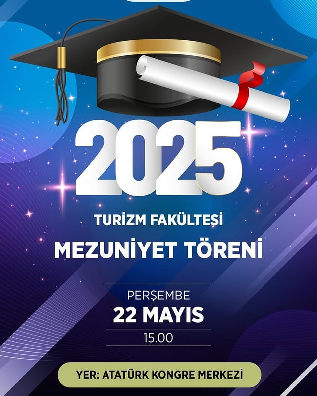 Afyon Kocatepe Üniversitesi Turizm Fakültesi Mezuniyet Töreni Gerçekleşti