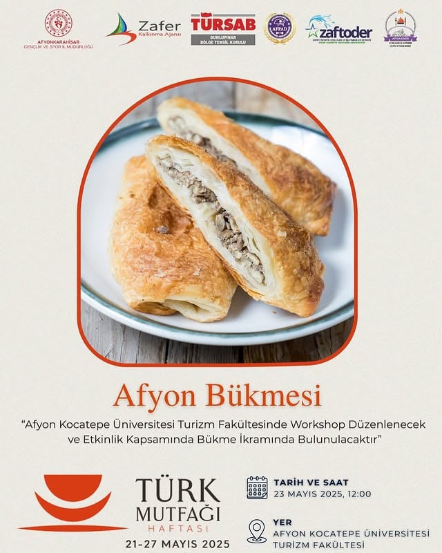 Afyon Kocatepe Üniversitesi'nde Türk Mutfağı Haftası Bükme Etkinliği Düzenlendi