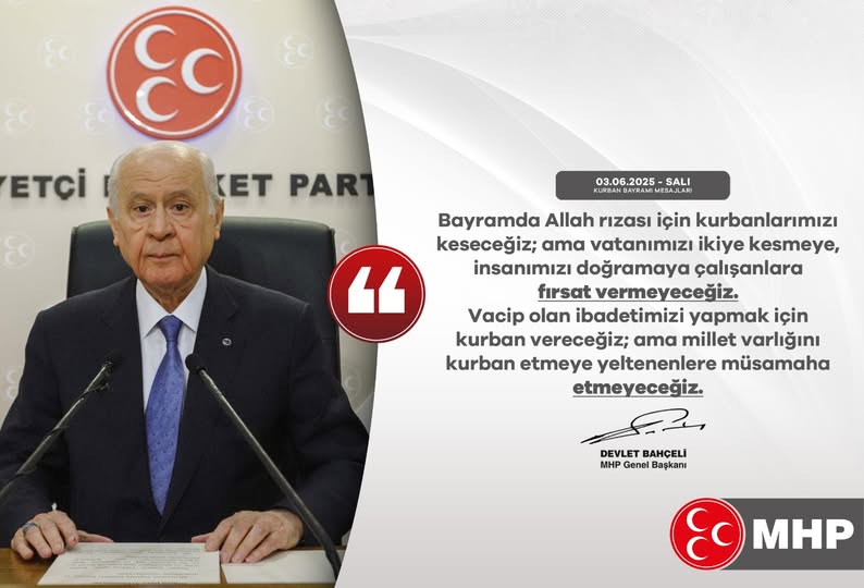 Afyonkarahisar MHP'den Kurban Bayramı Mesajı: 