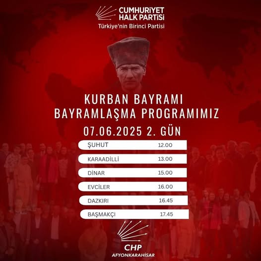 CHP Afyonkarahisar'da Bayramlaşma Programı Başladı