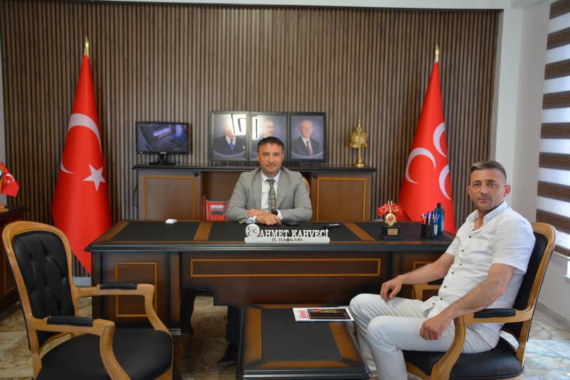 Sinanpaşa Belediye Başkanı Tolga Yıldırım, MHP Afyonkarahisar'ın Yeni İl Binasını Ziyaret Etti