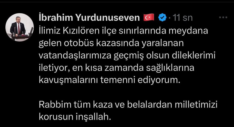 Afyonkarahisar'da Otobüs Kazası: Milletvekili Yurdunuseven Geçmiş Olsun Diledi