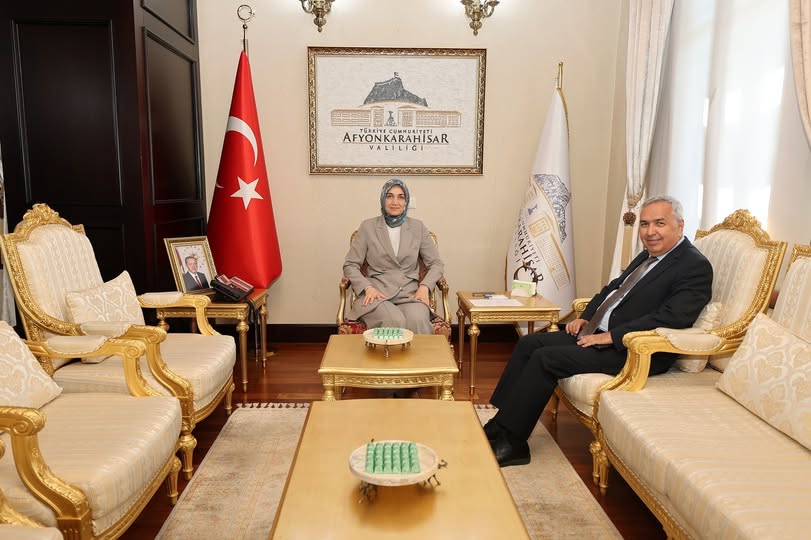 Afyonkarahisar Valisi Doç. Dr. Kübra Güran Yiğitbaşı, Mülkiye Başmüfettişi Cemal Yıldız'ı Ağırladı