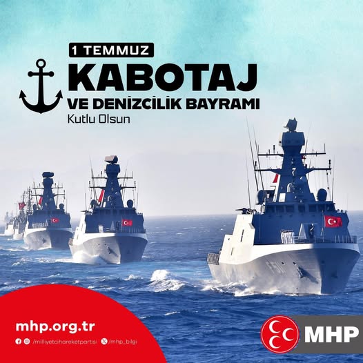 Afyonkarahisar Milliyetçi Hareket Partisi'nden 1 Temmuz Kabotaj ve Denizcilik Bayramı Mesajı