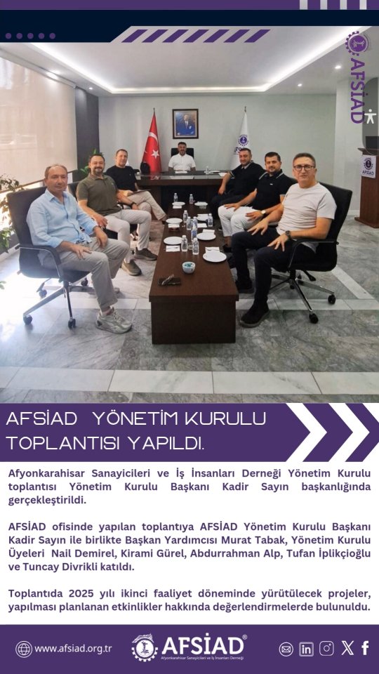 AFSİAD'dan Yeni Dönem Hedefleri Belirlendi