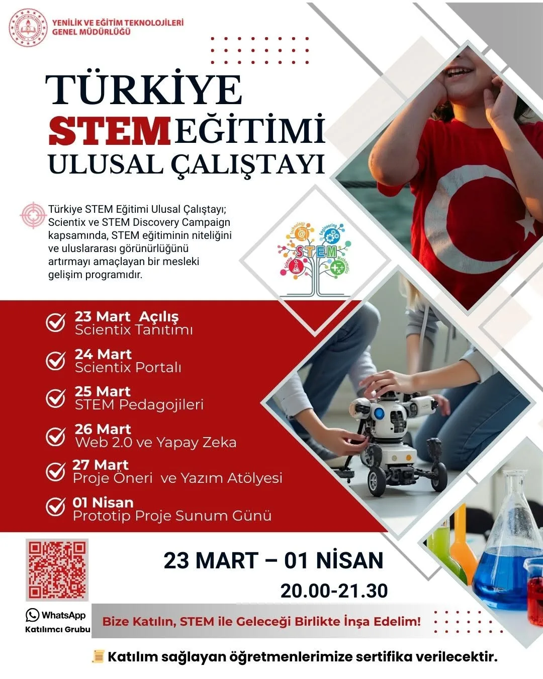 Türkiye STEM Eğitimi Ulusal Çevrim İçi Çalıştayı Afyonkarahisar'da Yoğun Katılımla Gerçekleşti