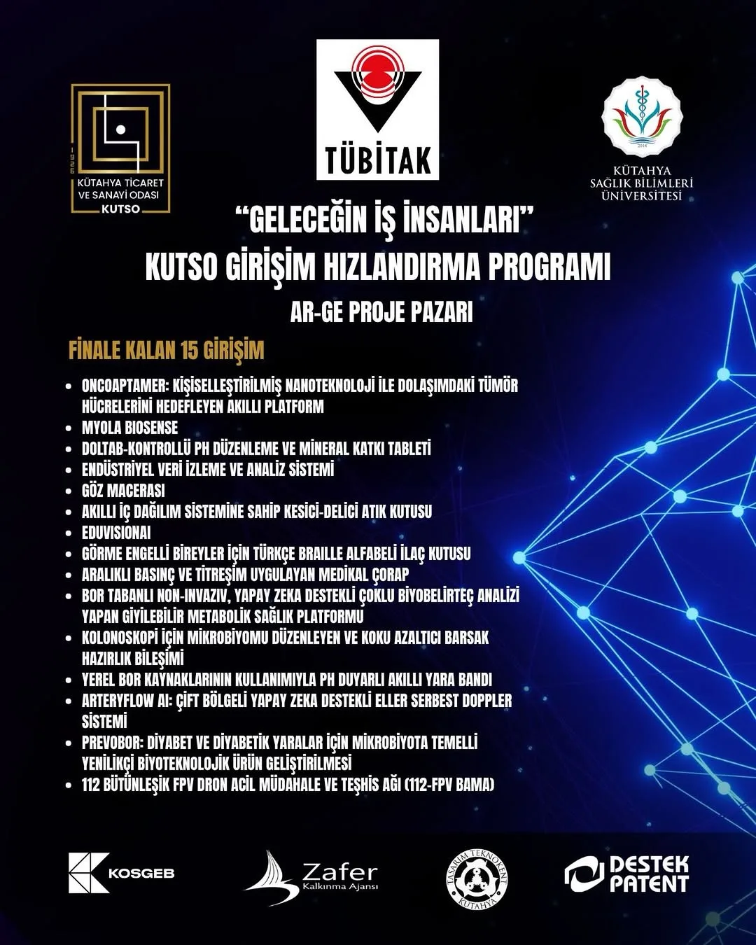 Geleceğin İş İnsanları KUTSO Girişim Hızlandırma Programı Finalinde Yarışacak