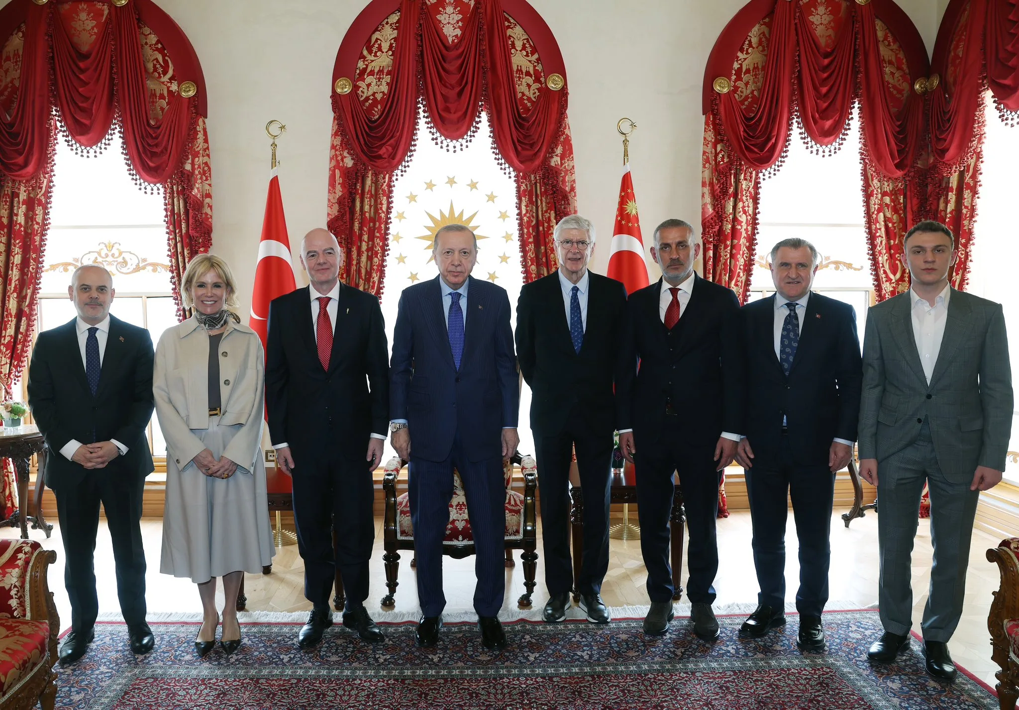 Cumhurbaşkanı Erdoğan, FIFA Başkanı Infantino'yu kabul etti