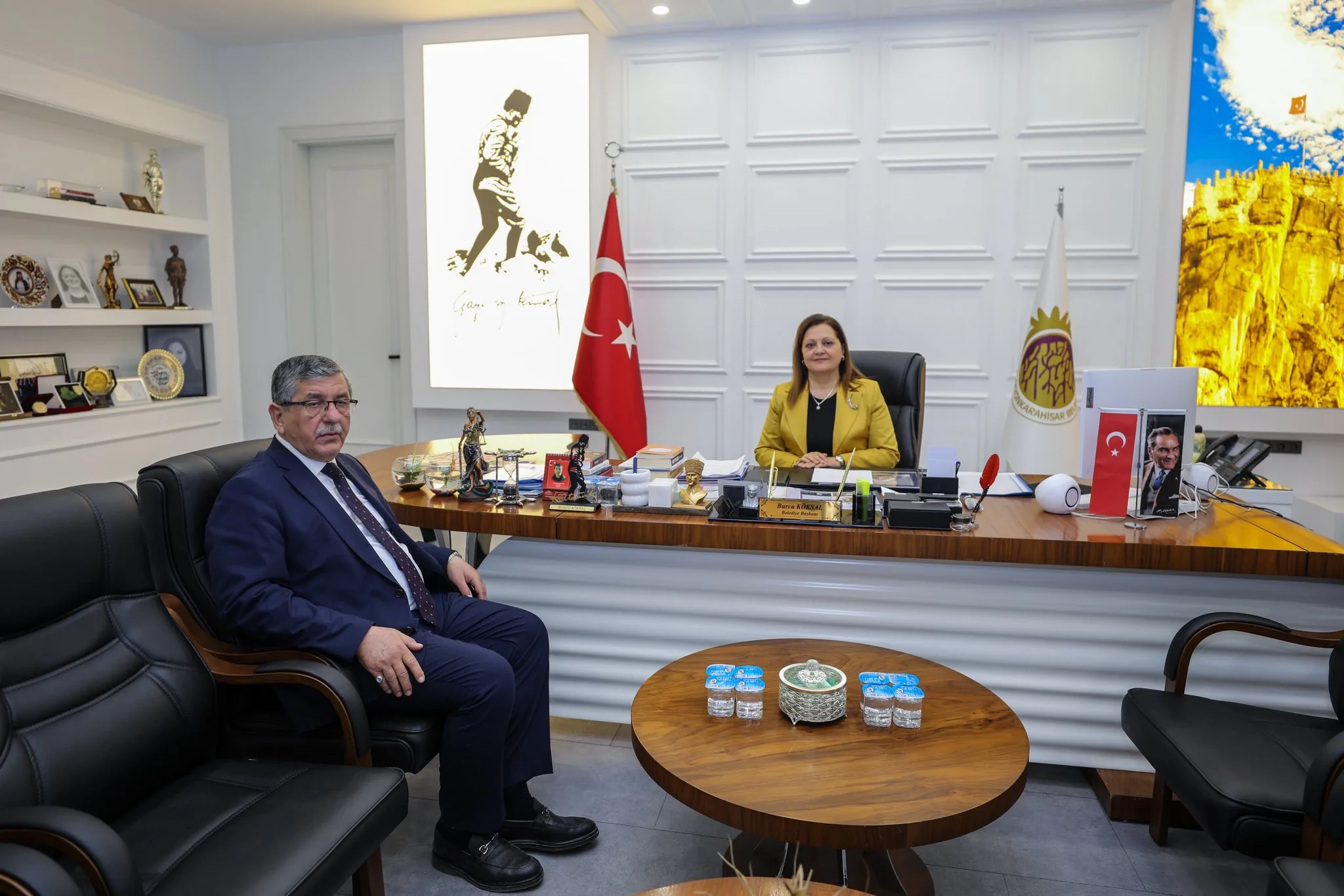 Esnaf Kooperatifi Başkanı ile görüşme yapıldı