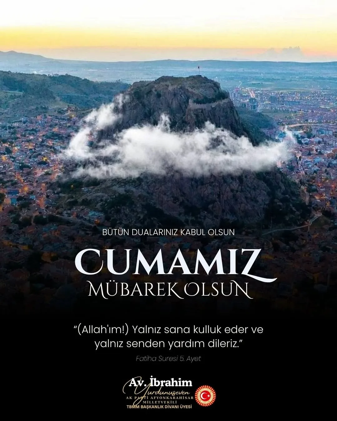 Ak Parti Afyonkarahisar Milletvekili İbrahim Yurdunuseven'den İslam Vurgulu Paylaşım