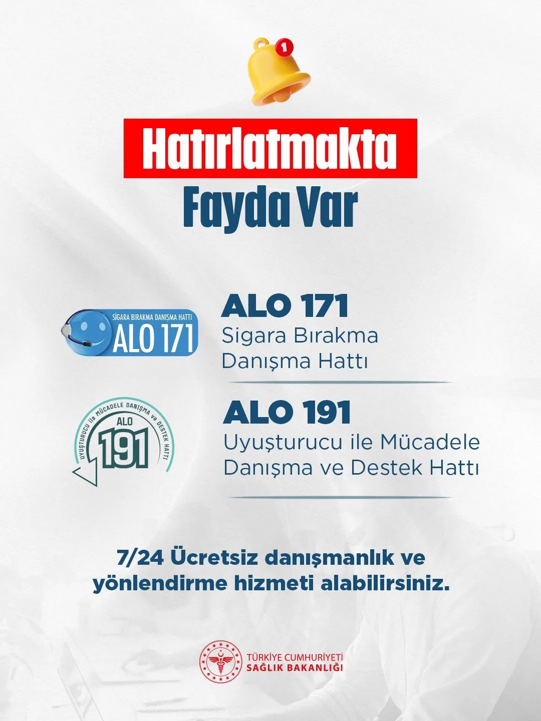 Ücretsiz Danışma Hatları ile Destek Sağlanıyor