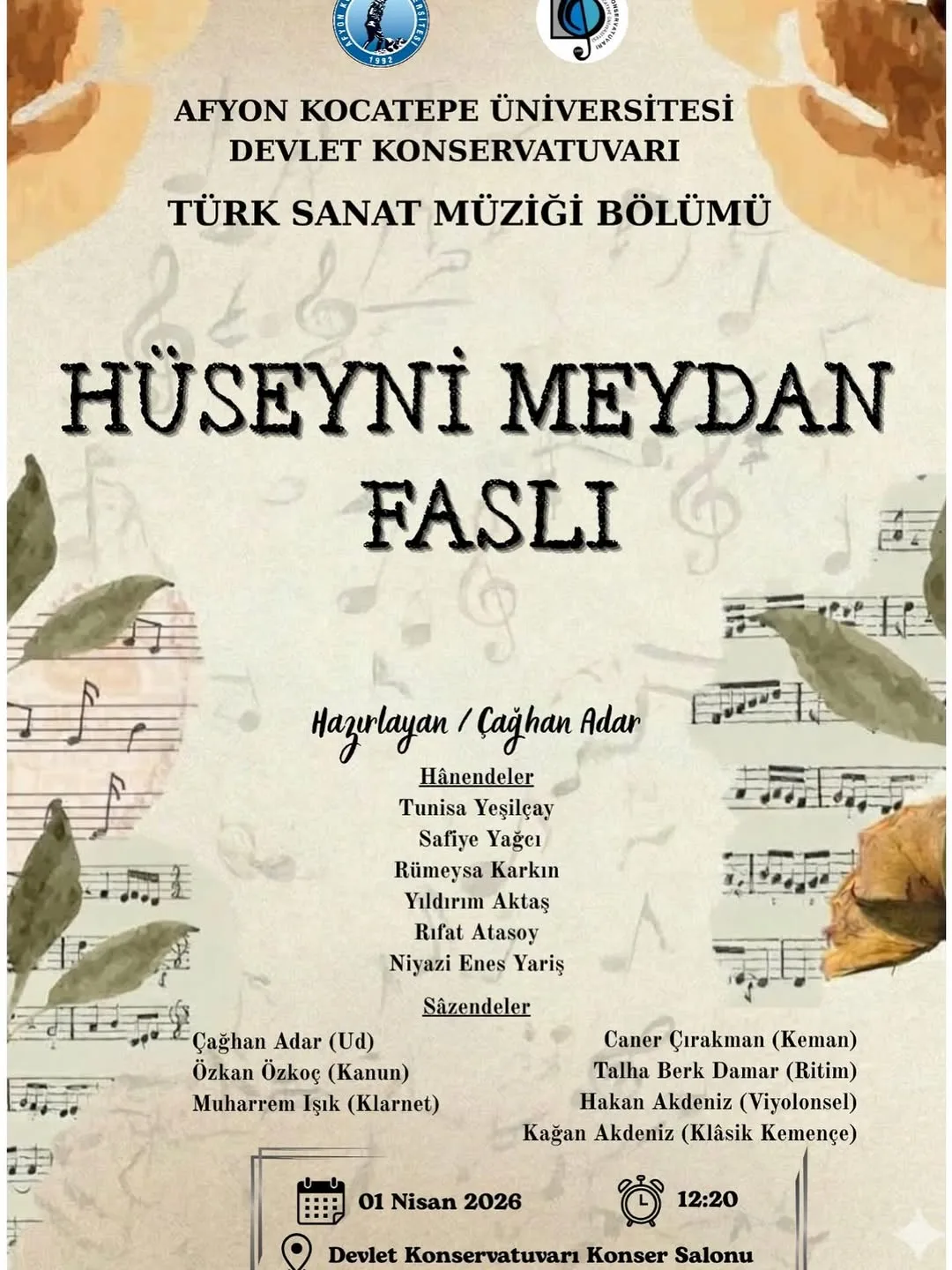 Afyon Kocatepe Üniversitesi'nde Bugün: Hüseyni Meydan Faslı