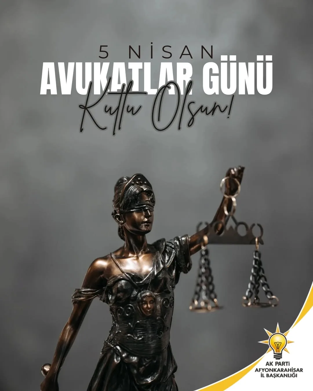 AK Parti Afyonkarahisar İl Başkanlığı'ndan Avukatlar Günü Kutlaması