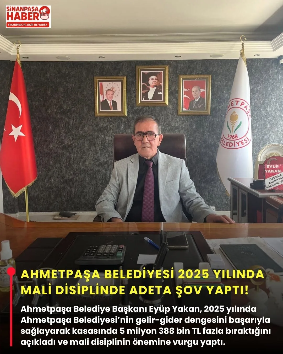 Ahmetpaşa Belediyesi 2025 Yılında Mali Disiplinde Şov Yaptı!