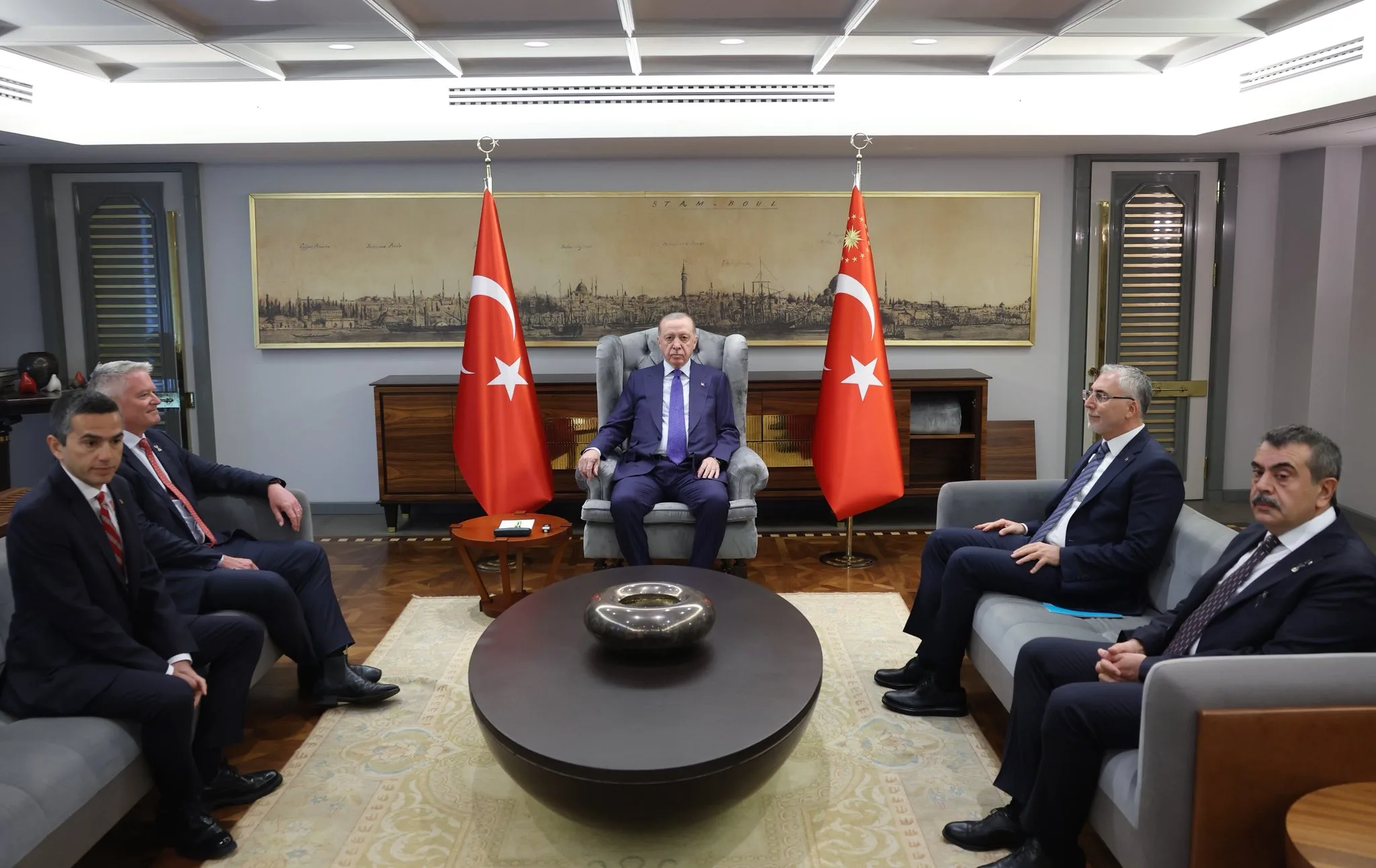 Cumhurbaşkanı Erdoğan, OECD Genel Sekreterini kabul etti