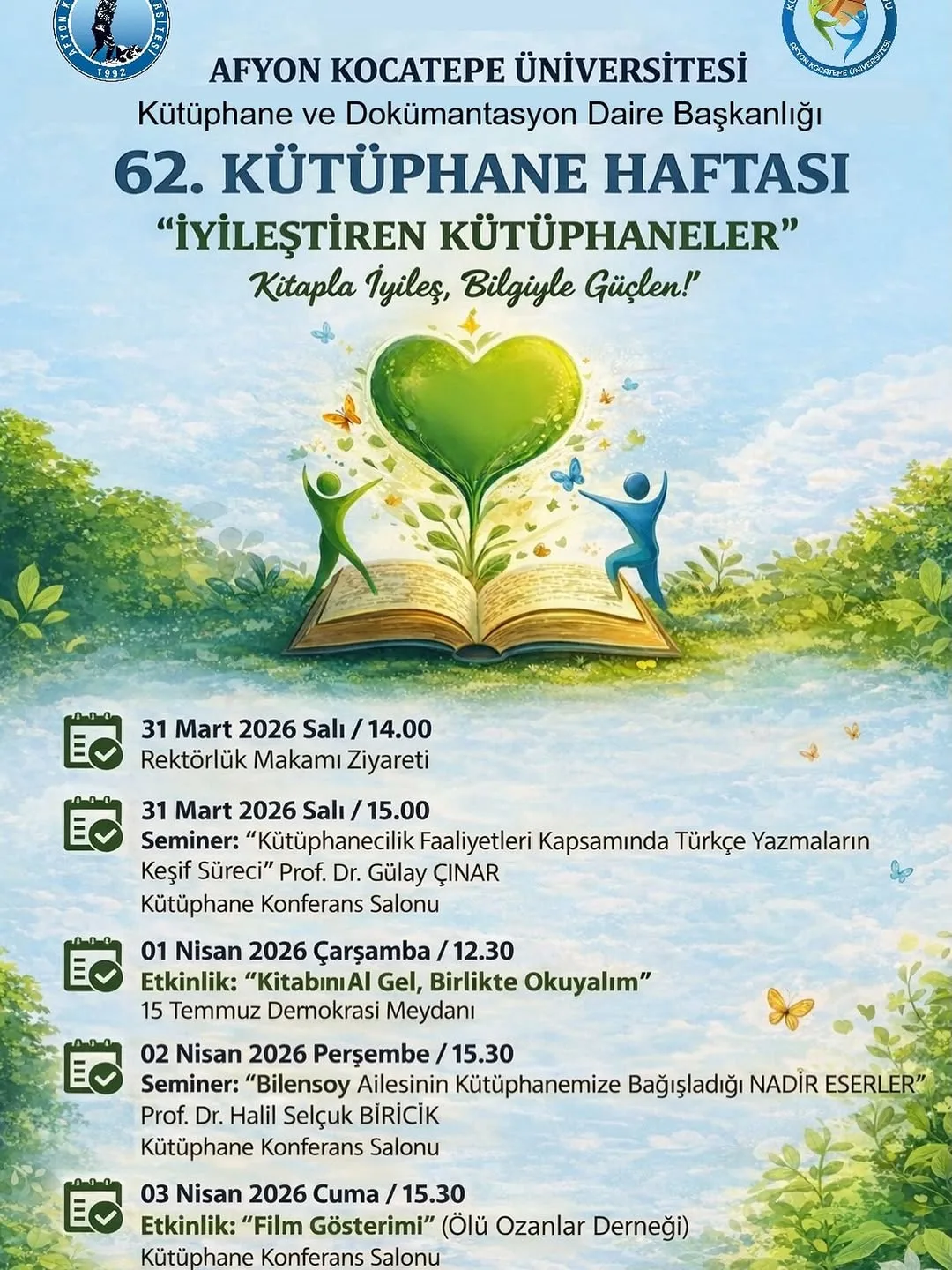 Afyon Kocatepe Üniversitesi Kütüphanesine BİLENSOY Ailesi Tarafından Bağışlanan Nadir Eserler Tanıtılacak