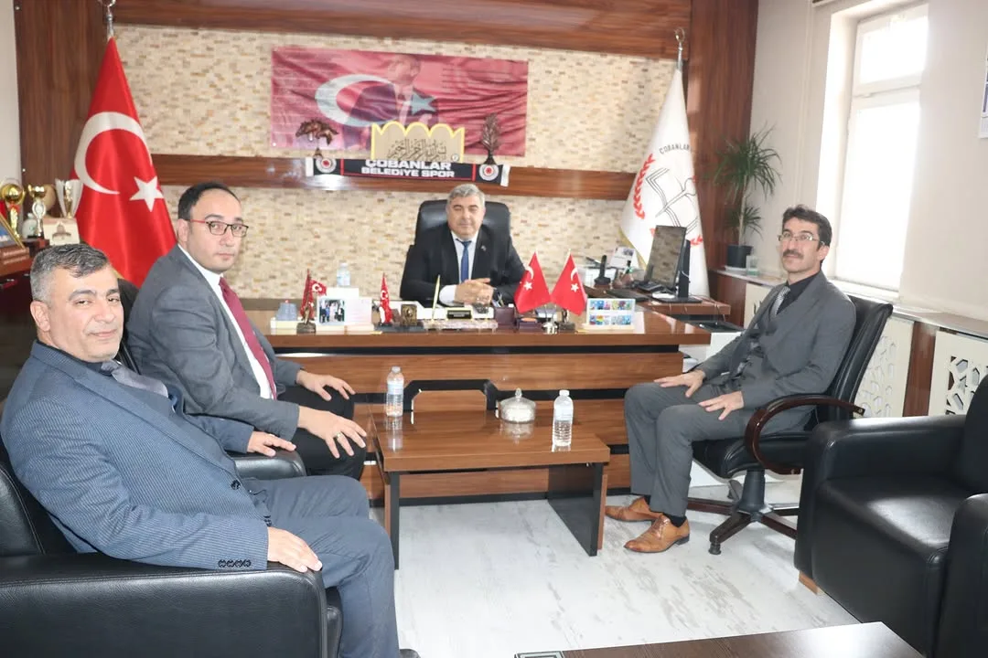 İl Milli Eğitim Müdürü Miraç Sünnetci, Çobanlar İlçe Milli Eğitim Müdürlüğü'nü Ziyaret Etti