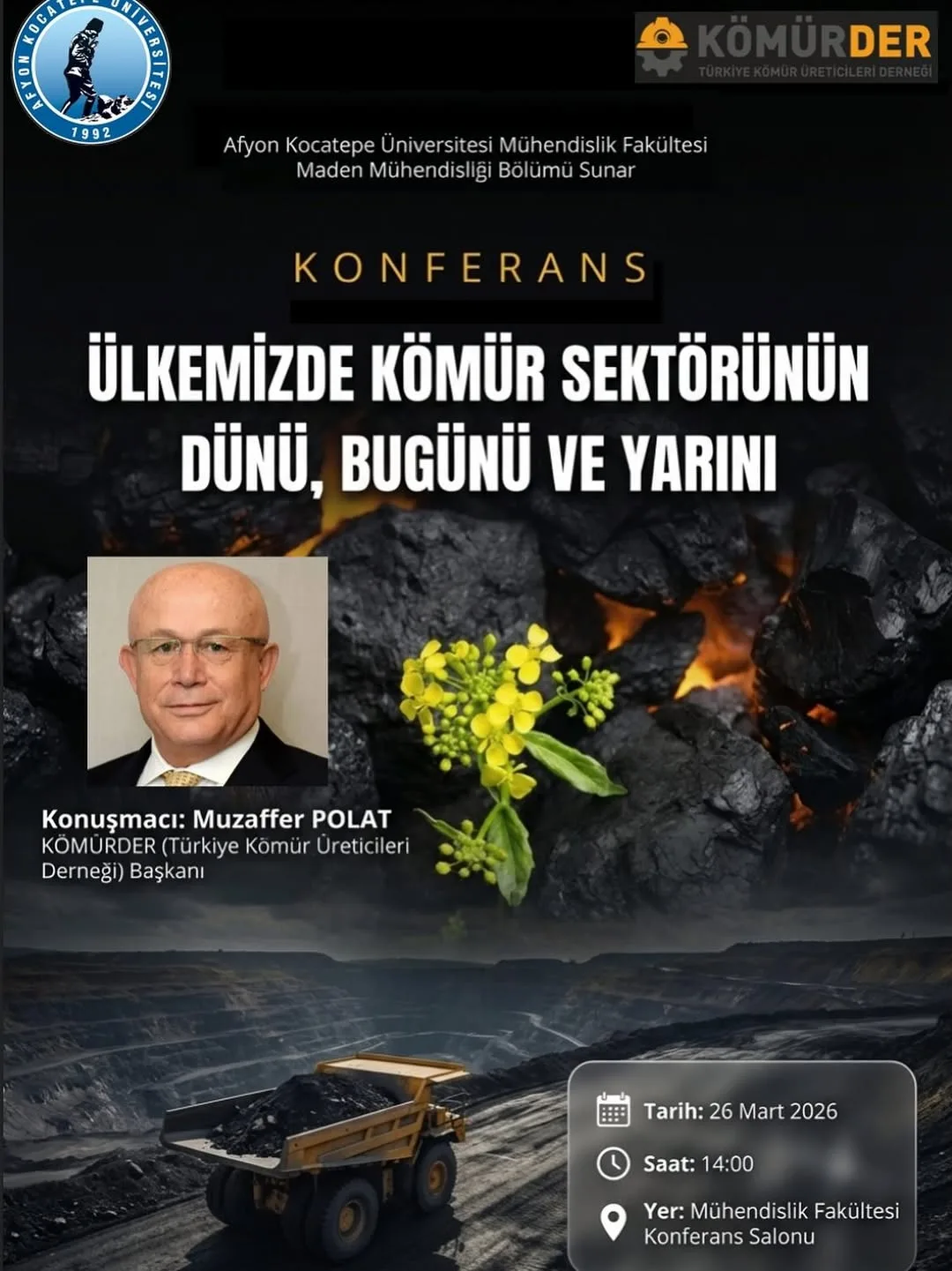 Afyon Kocatepe Üniversitesi'nde Kömür Sektörü Konferansı Düzenlendi