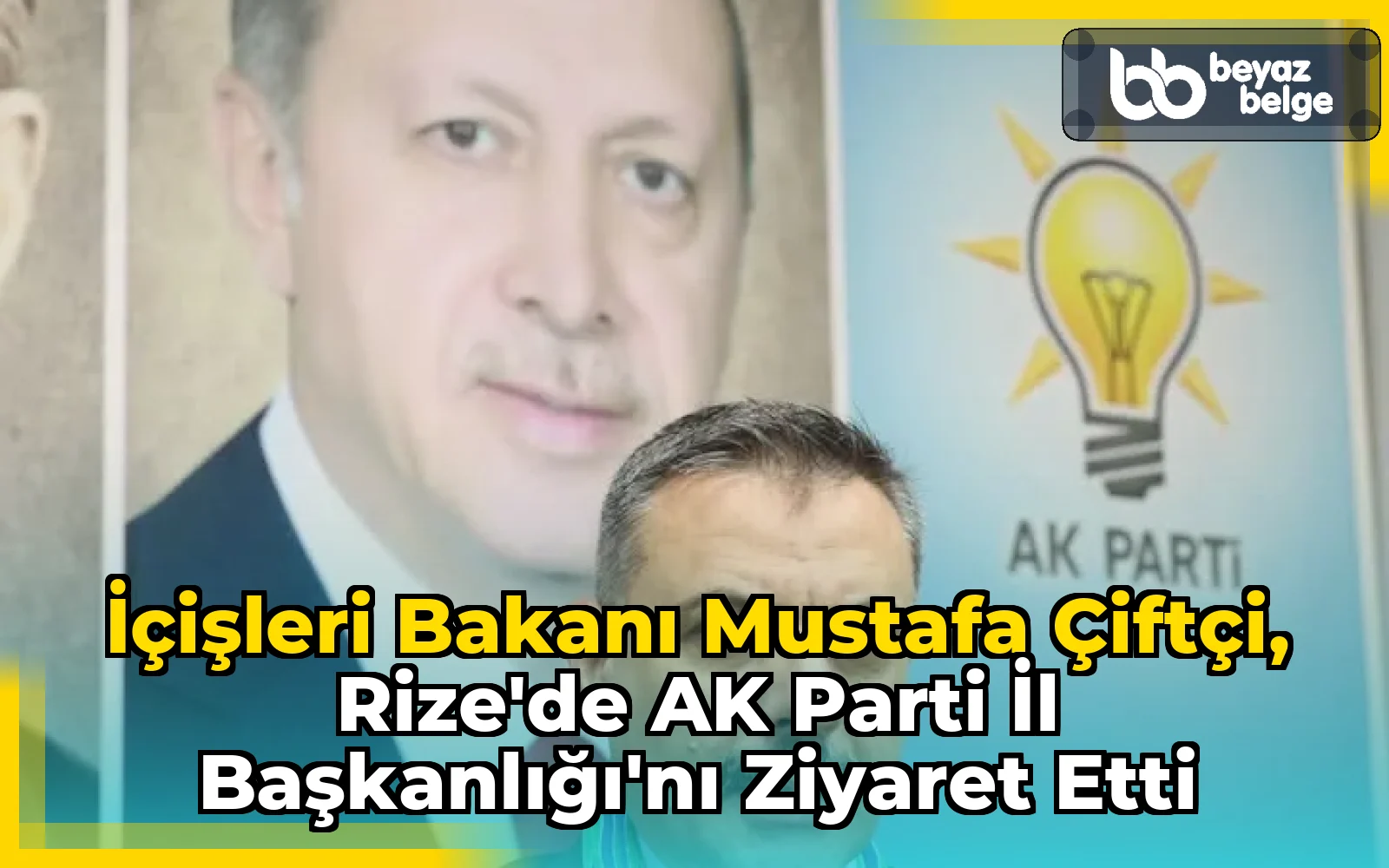 İçişleri Bakanı Mustafa Çiftçi, Rize'de AK Parti İl Başkanlığı'nı Ziyaret Etti