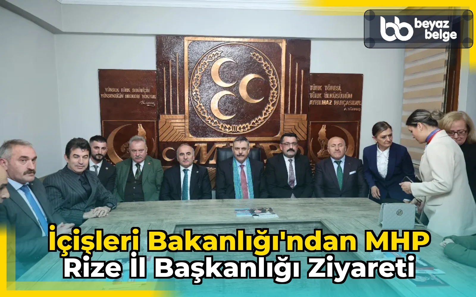 İçişleri Bakanlığı'ndan MHP Rize İl Başkanlığı Ziyareti